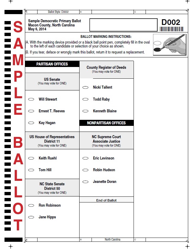 Board of Elections Voting Information Macon NC Government